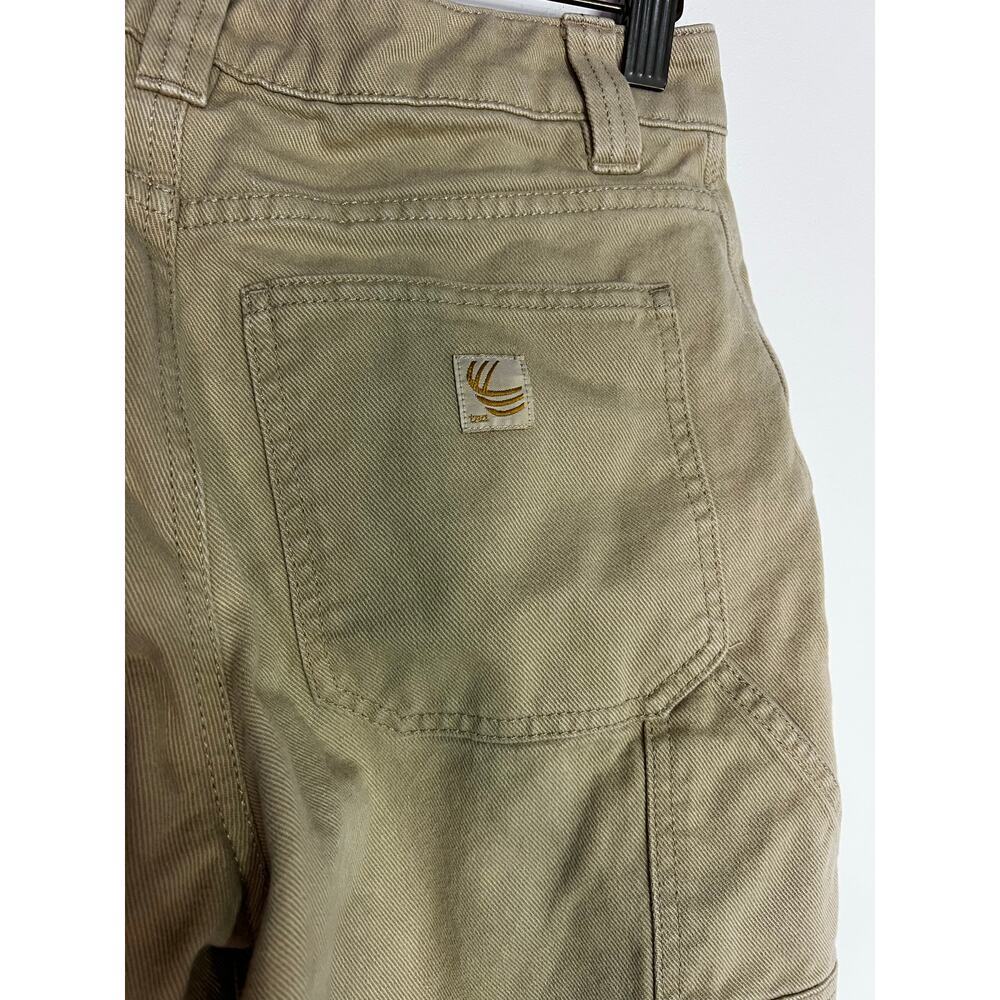 TNA Boyfriend Jeans in Khaki Size 00 25 in waist and 26 in inseam - Picture 4 of 5